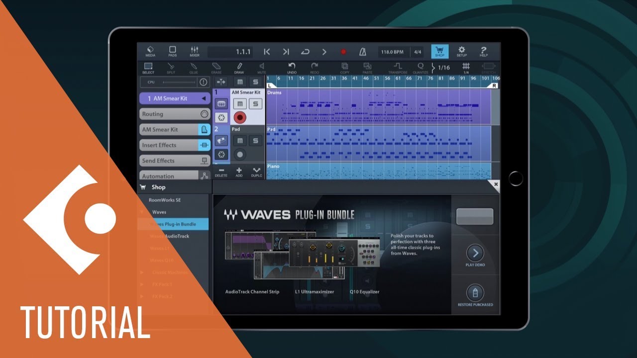 New Waves Plug-ins Featured in Cubasis 2.3 | New Features in Cubasis 2