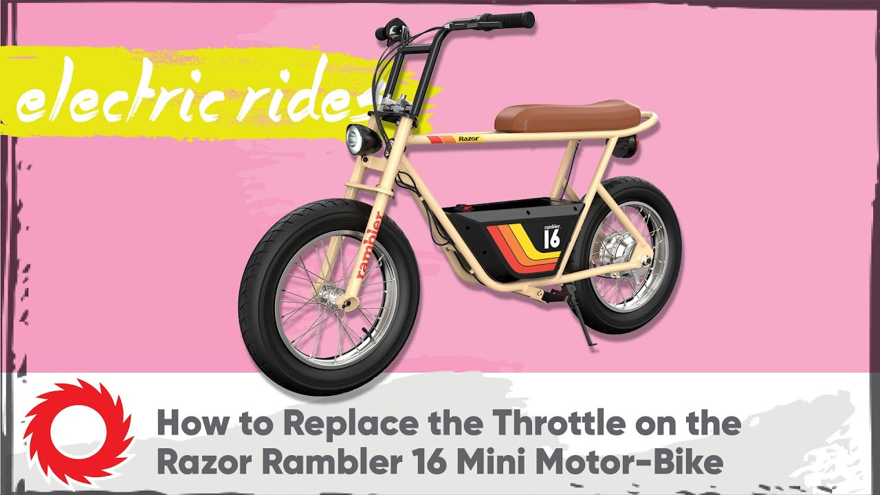 How to Replace the Throttle on the Razor Rambler 16 Mini Motor-Bike
