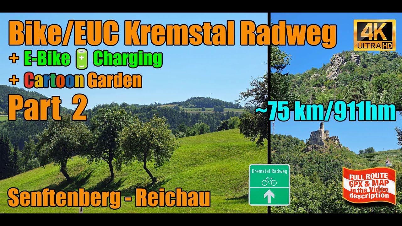 Official 🇦🇹 Bicycle/EUC Kremstal Radweg | Part 2 | 4K
