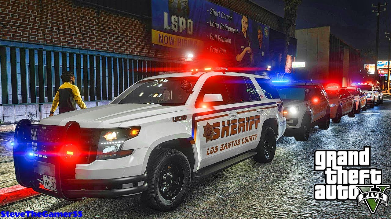 Sheriff Saturday Patrol|| GTA 5 Mod Lspdfr|| #lspdfr #stevethegamer55