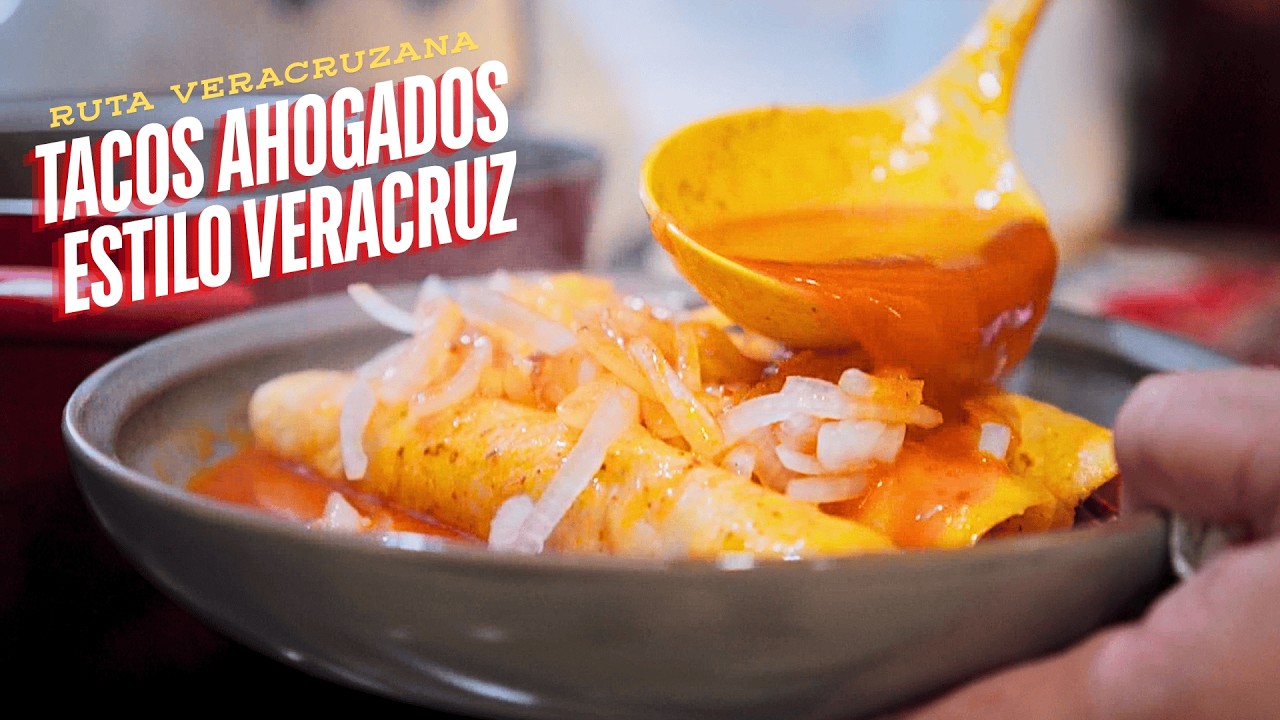 TACOS AHOGADOS DE VERACRUZ - Receta Tradicional