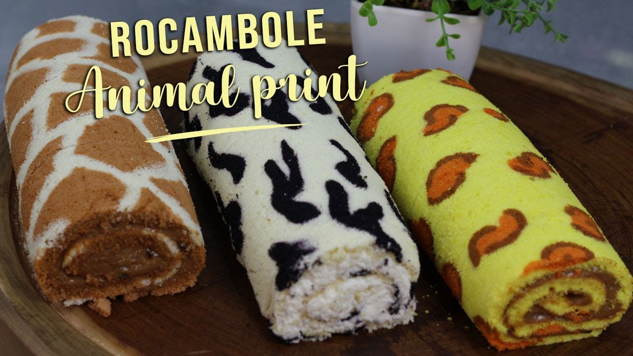 COMO FAZER ROCAMBOLE ANIMAL PRINT - CHEF LÉO OLIVEIRA