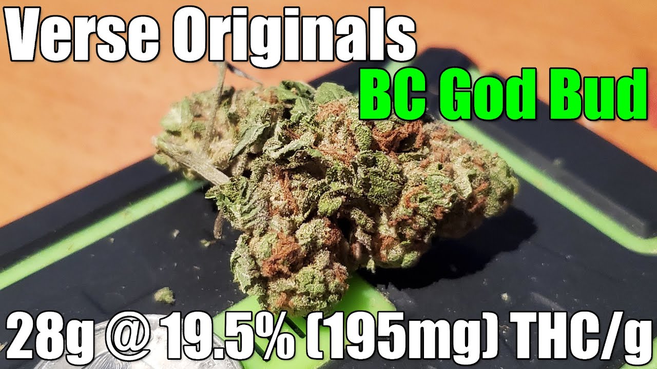 Verse Originals - BC God Bud - Unboxing Review - 28g @ 19.5% (195mg) THC/g (+Extreme Closeups)