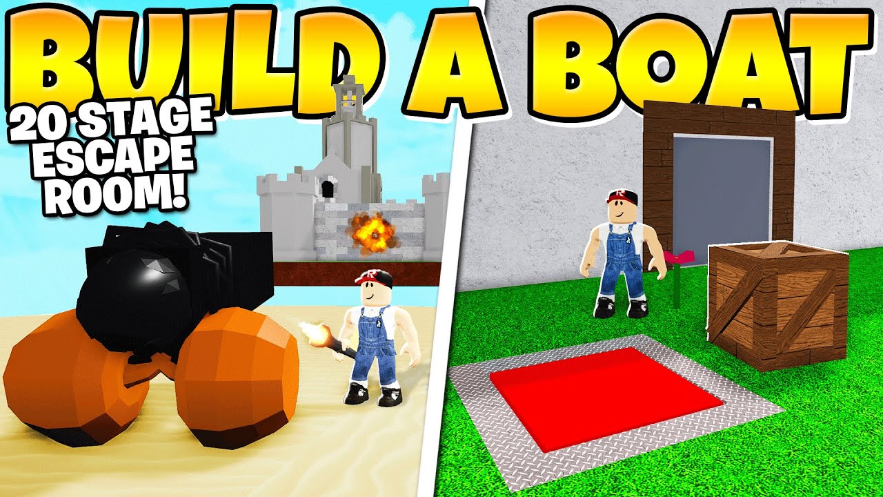 20 STAGE ESCAPE ROOM *HARD* In Build a Boat!