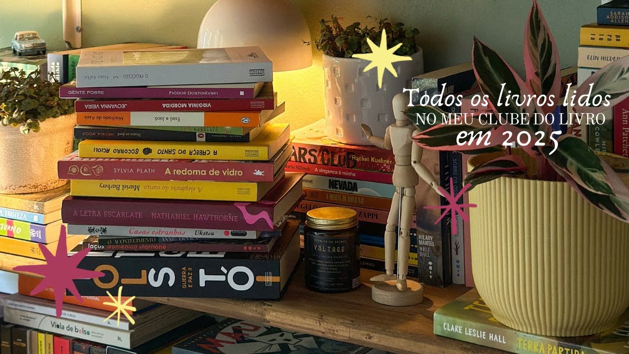 Todos os livros que eu li com o meu clube do livro em 2025 ✨
