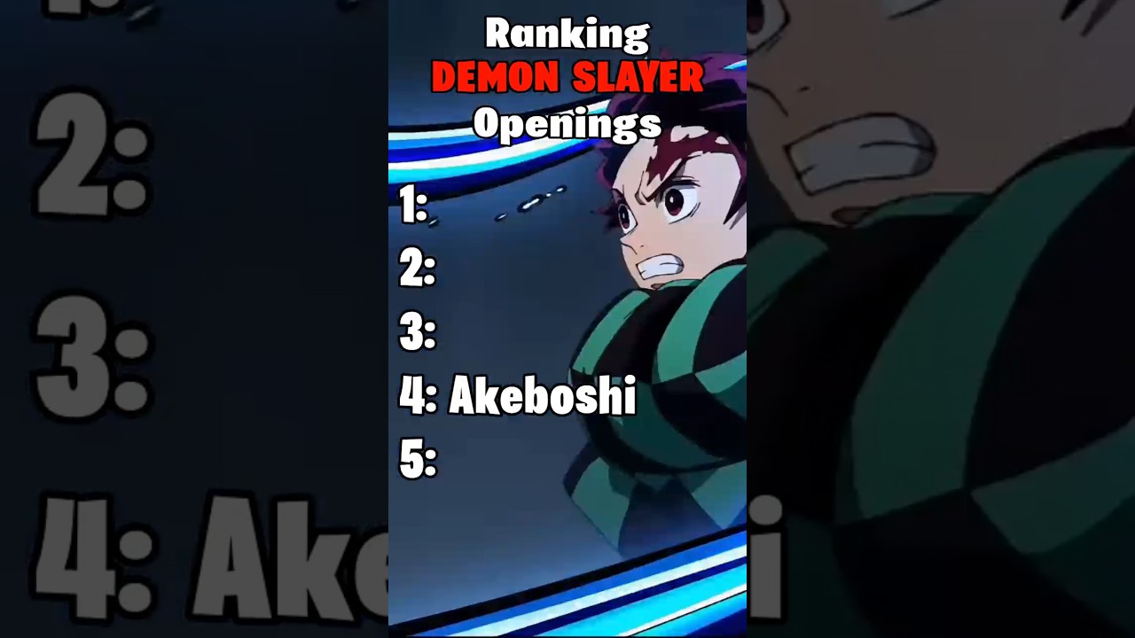 Ranking all DEMON SLAYER Openings! #demonslayer #kimetsunoyaiba #kimetsu #anime #animeshorts