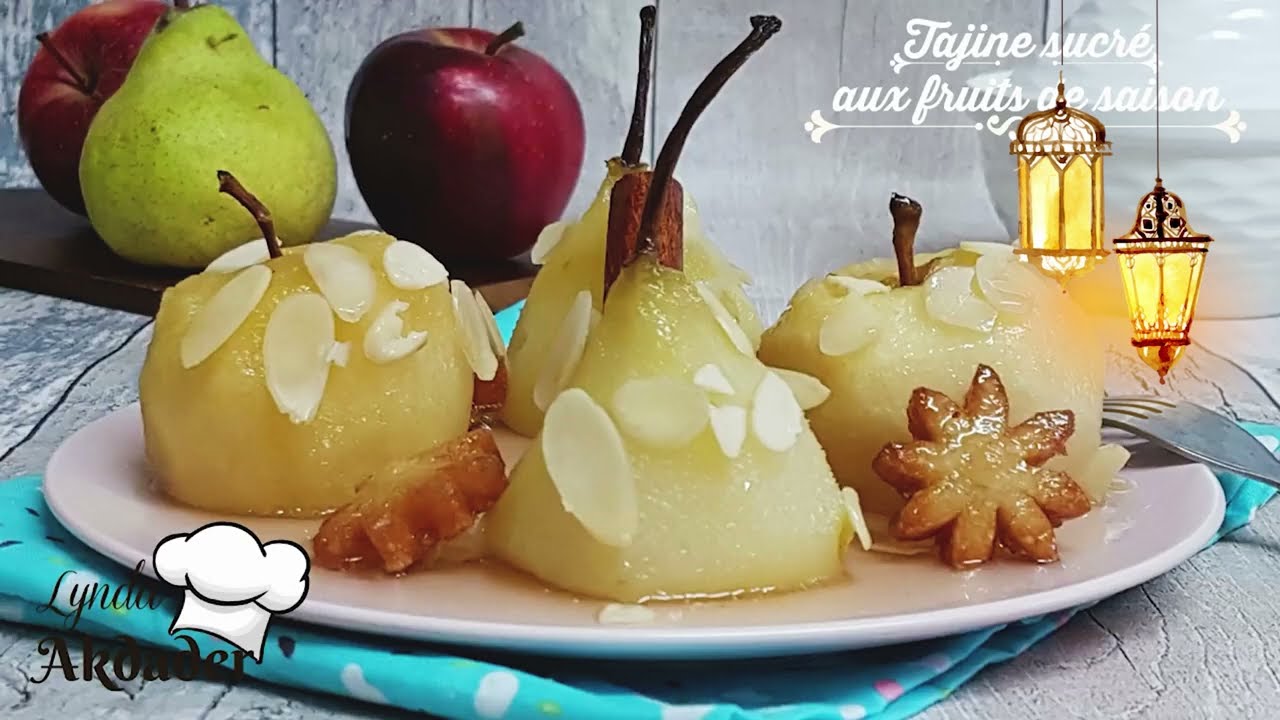 Tajine lahlou aux pommes, ou tajine sucré aux fruits