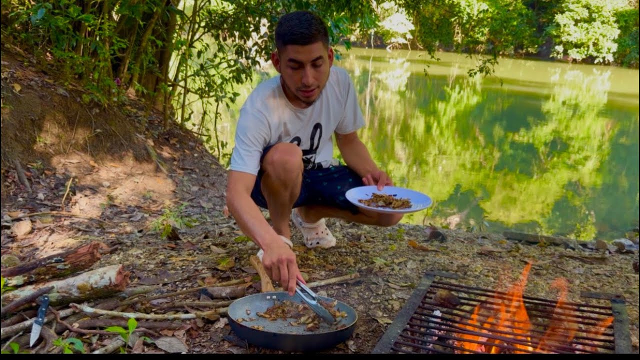 Pescando Pepescas con Botella usando pan como carnada eh hicimos una cocina 😋
