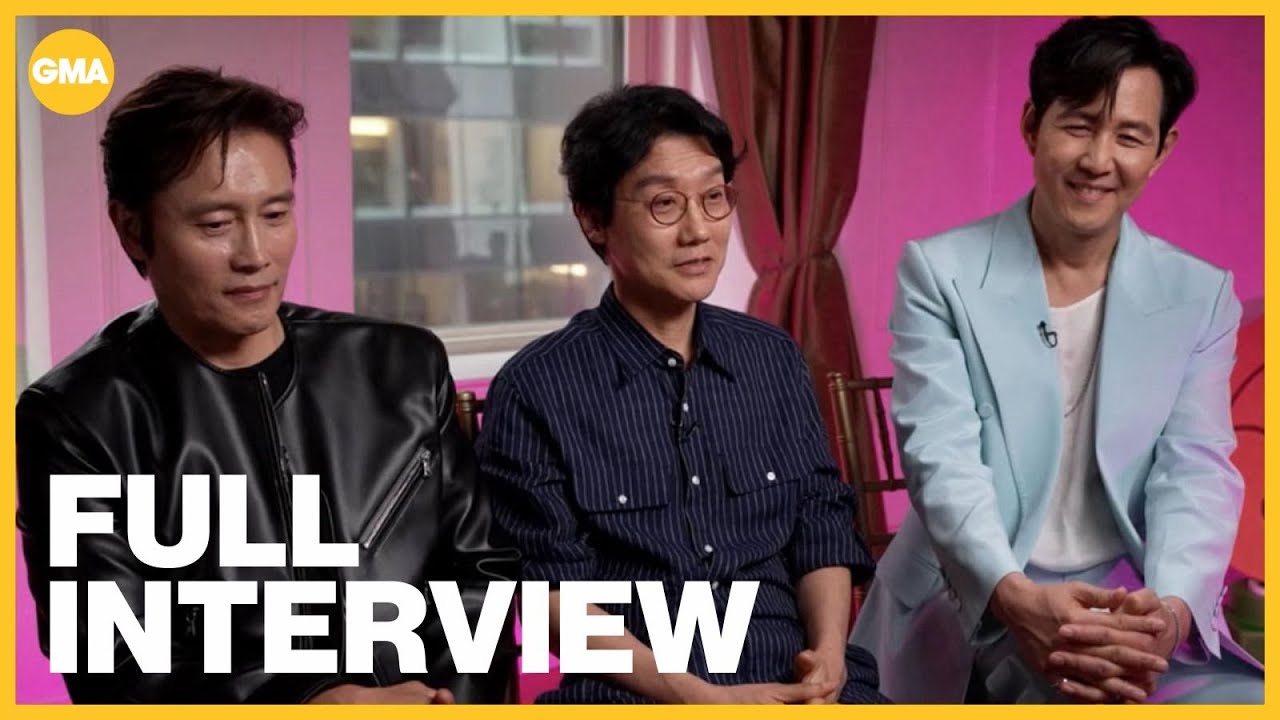 'Squid Game's' Lee Jung-jae, Lee Byung-hun and Hwang Dong-hyuk full interview on 'GMA'