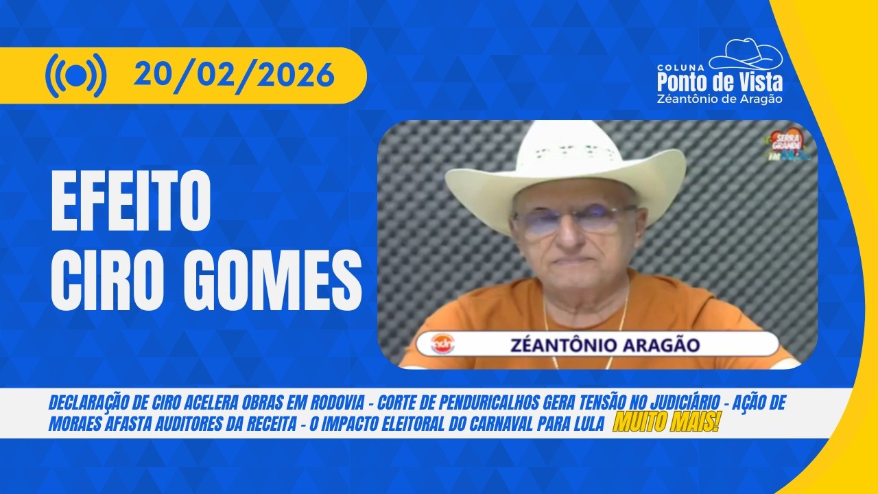 COLUNA PONTO DE VISTA COM ZÉANTÔNIO | 20/02/2026