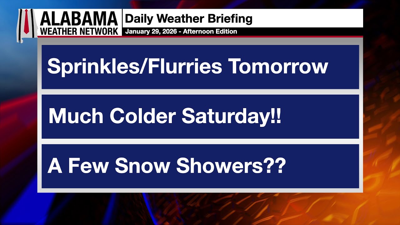 James Spann's Afternoon Briefing - Thursday 1.29.26