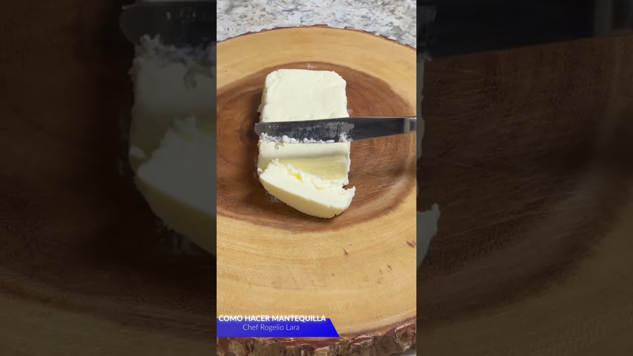 Como hacer mantequilla casera con solo un ingrediente