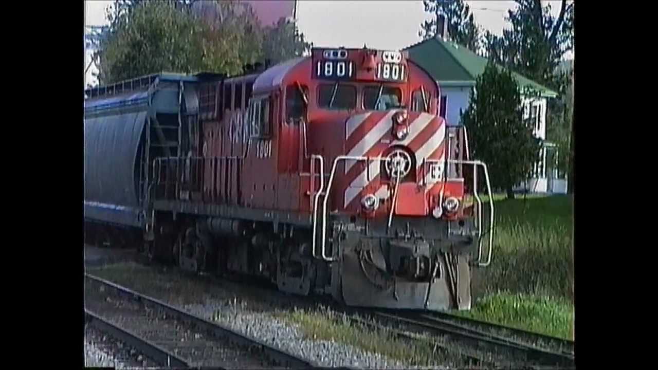 CP Rail RS-18's on locals Richford to Wells River,VT 09/28/1989