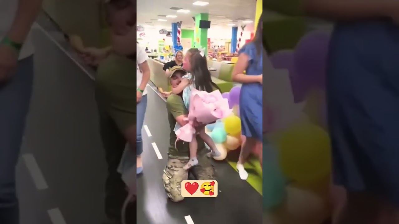 Emotional Reunion: Soldier Meets His Little Daughter 💖 SS Song Lyrics