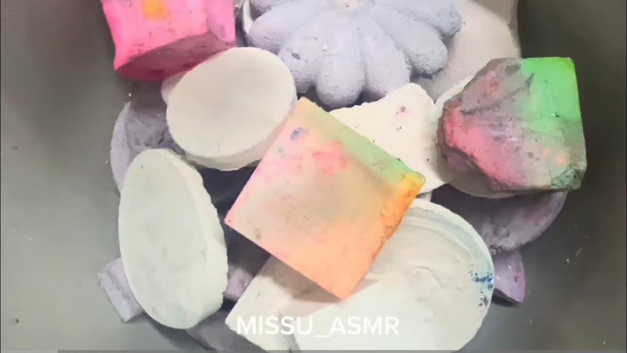 ASMR/gym chalk/colourful gym chalk/fresh andreforme gym chalk /Satisfying ASMR/Sleep Aid Oddly