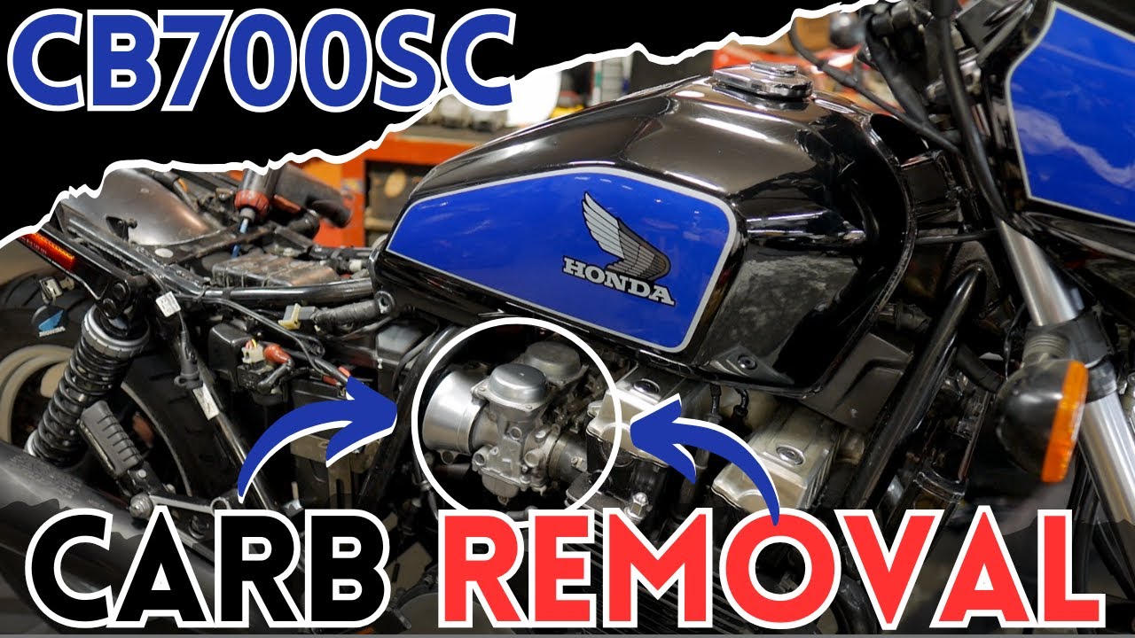 How to Remove the Carburetors:  Honda CB700sc Nighthawk