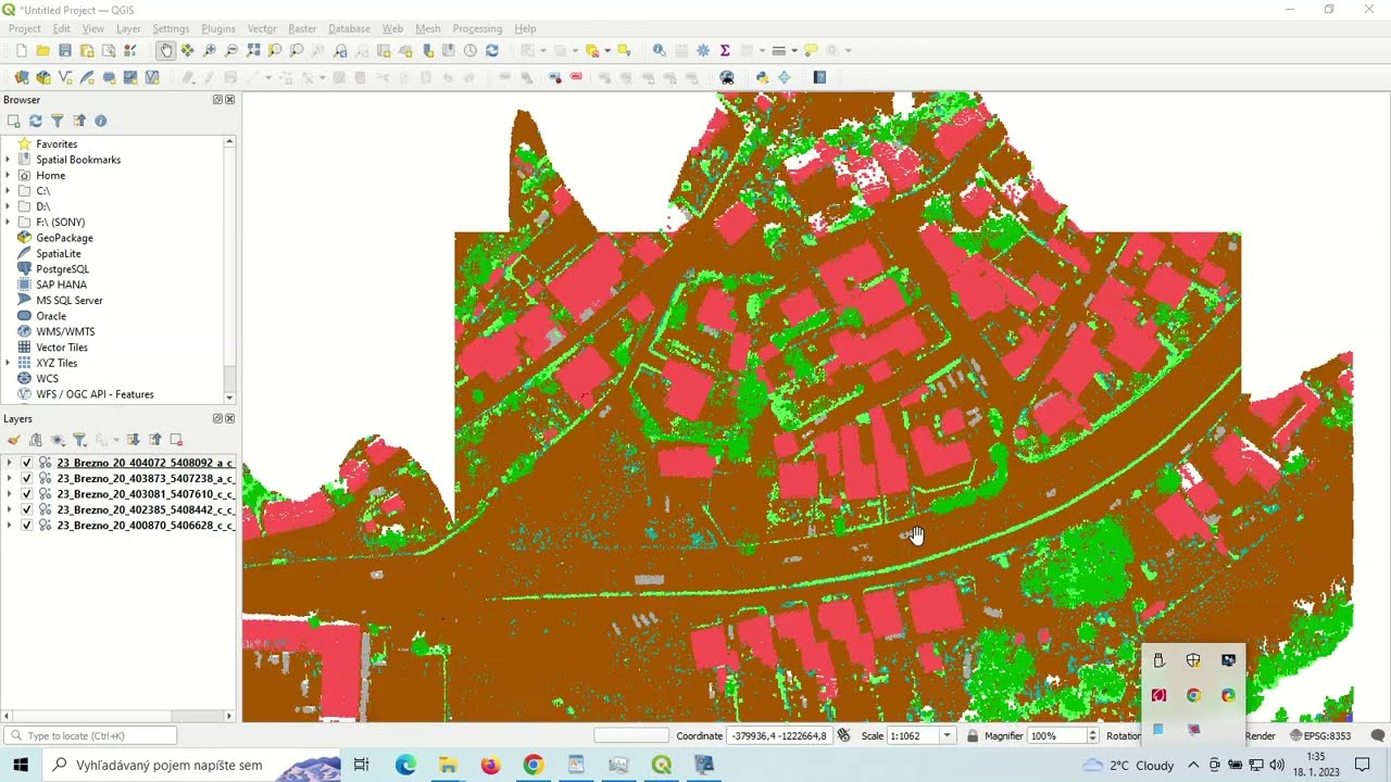 QGIS import LAS Files