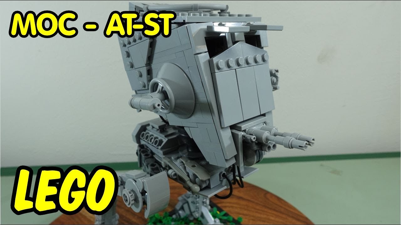 LEGO MOC – Best Minifigure AT-ST – Timelapse and Review