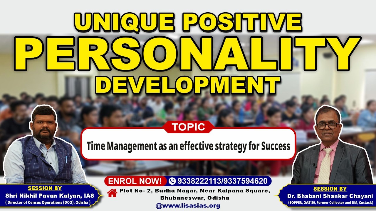 UNIQUE POSITIVE PERSONALITY DEVELOPMENT PROGRAMME- DISCUSSION WITH SHRI NIKHIL PAVAN KALYAN, IAS