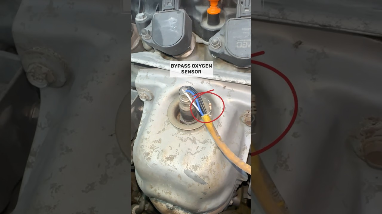 How to bypass oxygen sensor heater in any car p0420 #bypass #oxygen #sensor