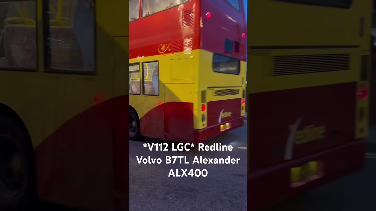 *V112 LGC* Redline 02 Reg Volvo B7TL Alexander ALX400(Ex Go Ahead London) #alexanderdennis