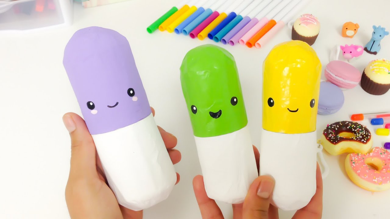 CÁPSULAS Kawaii SIN BOTELLAS/cualquier tamaño(caja en forma de cápsula)