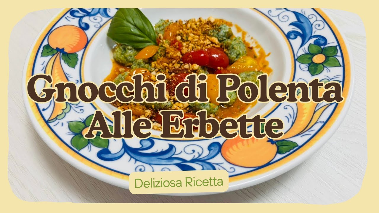 Gnocchi di polenta alle erbette (verdi) | Vegani e senza glutine | 2 condimenti