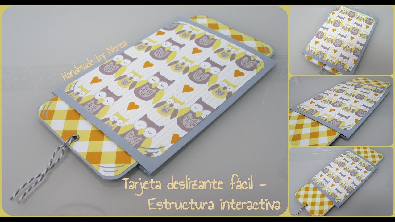 Deslizante doble más fácil  - Estructura interactiva - Scrapbooking