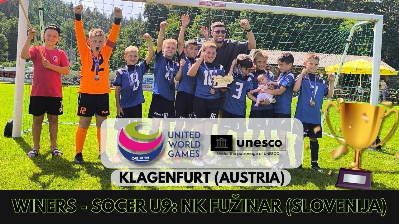 UNITED WORLD GAMES (Klagenfurt - Austria) - 1. place U9 - NK Fužinar, Ravne na Koroškem - Slovenia