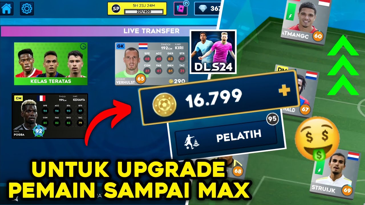 CARA CEPAT DAPAT BAHAN UPGRADE UNTUK MEMAKSIMALKAN PEMAIN DI DLS 24
