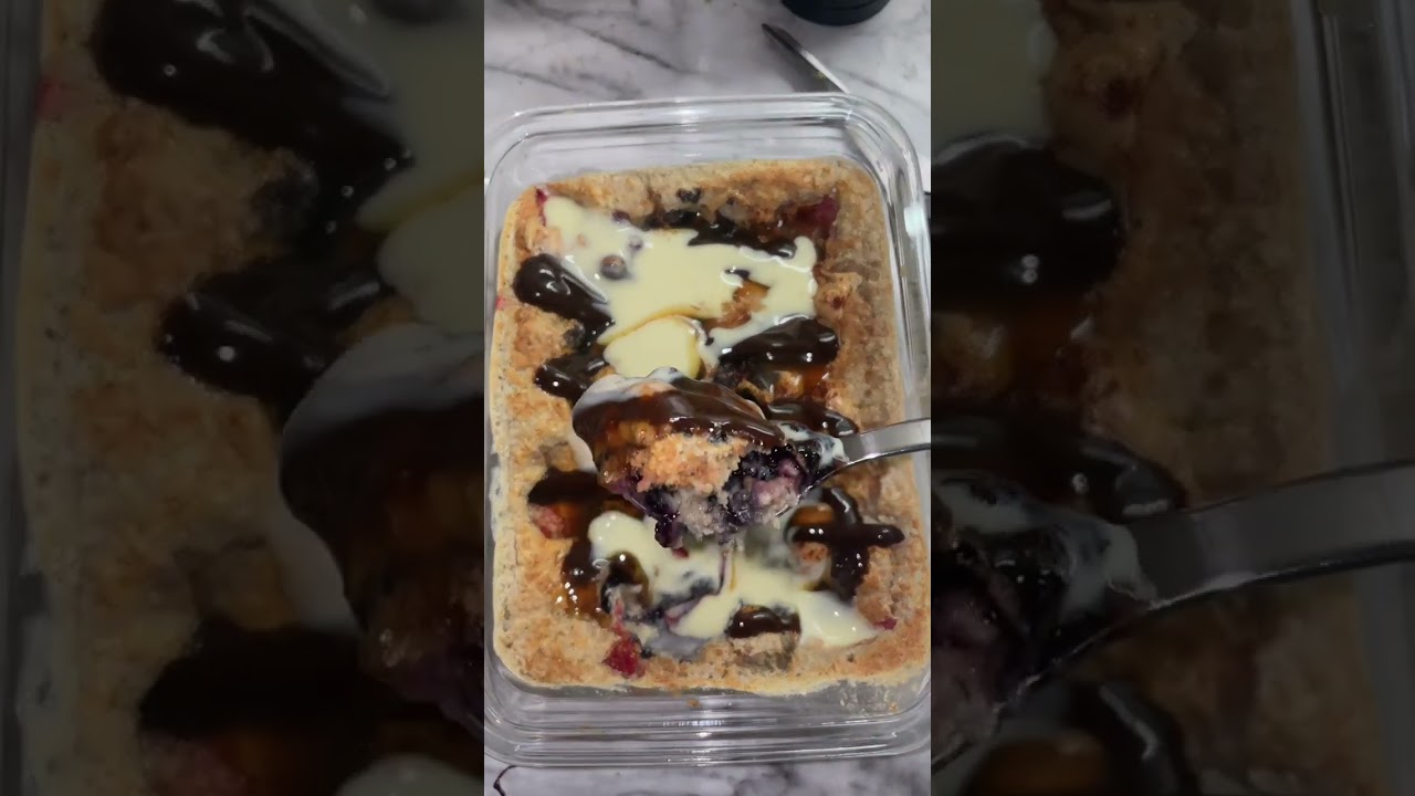 Blueberrypie Baked Oats #oats #havregryn #under400kalorier #bakedoats #caloriedeficit #healthybreakf
