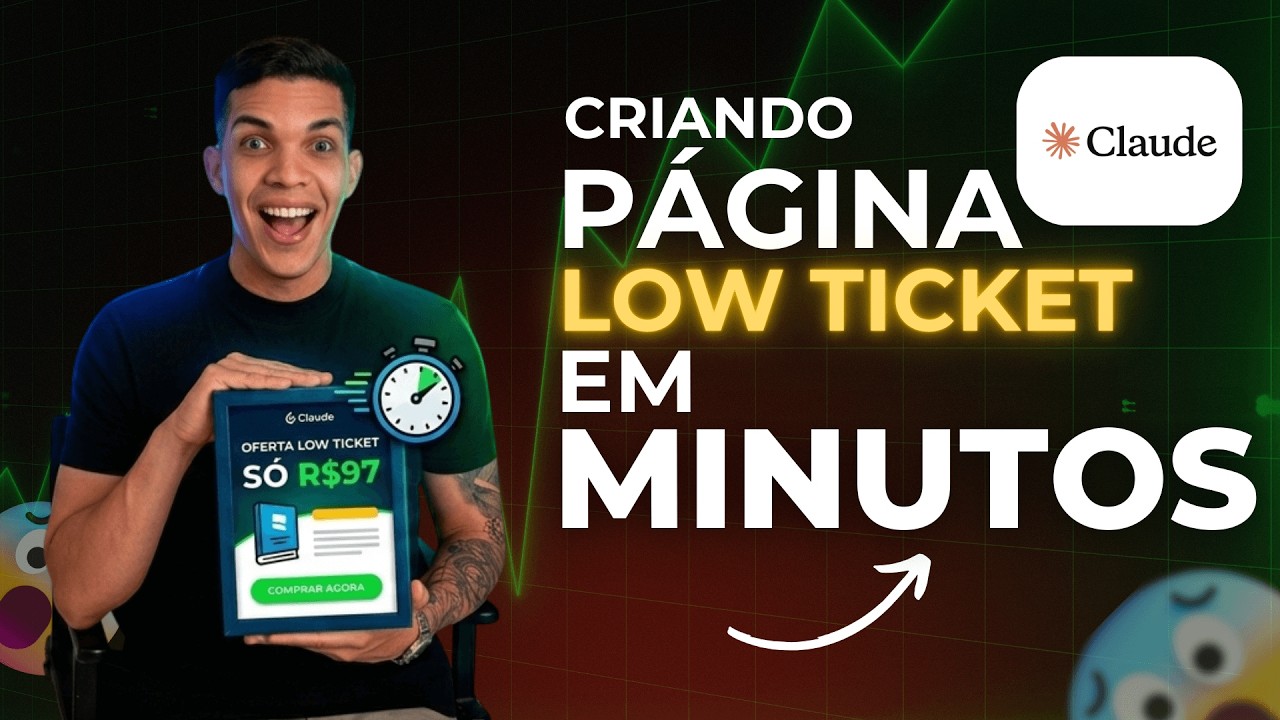 Criei uma pág de venda em minutos usando Claude AI