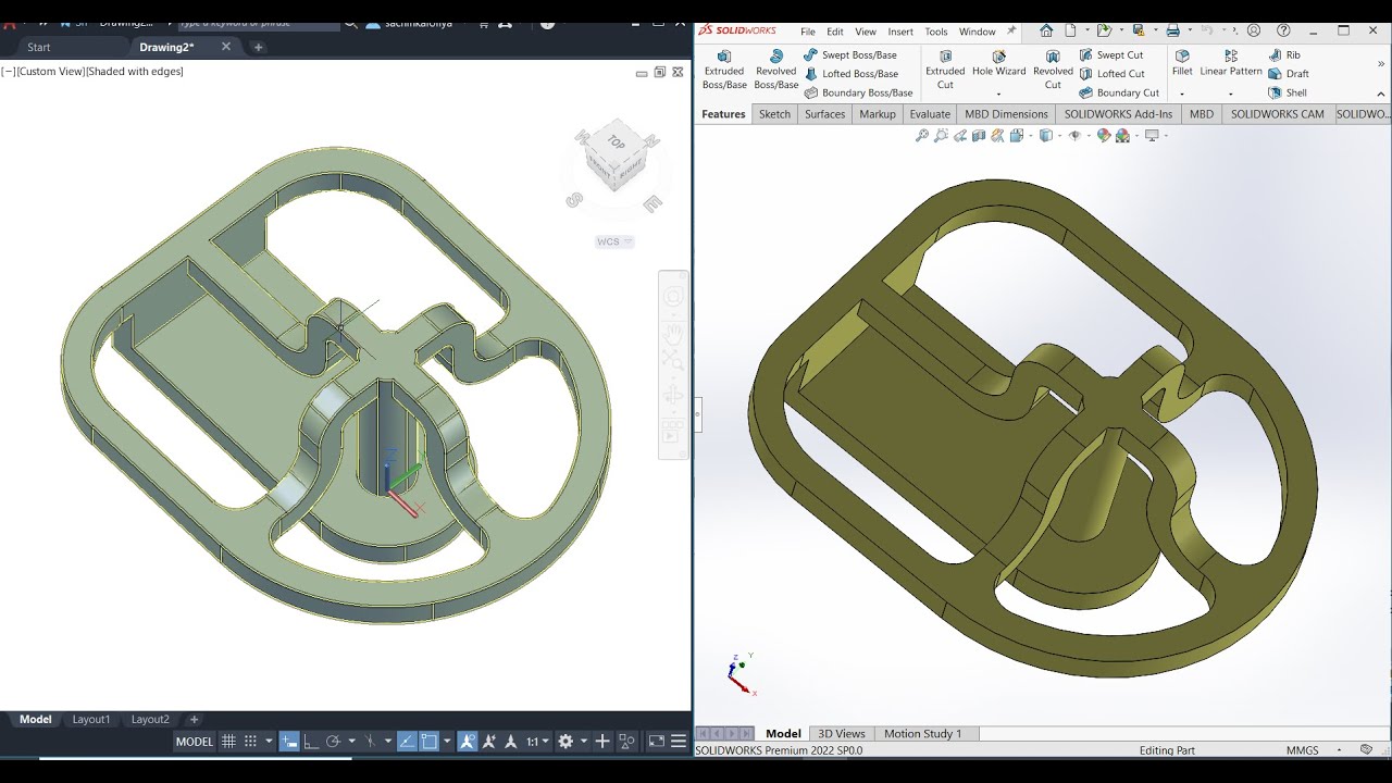 How to Open Solidworks 3D Model in Autocad | Solidworks To AutoCAD
