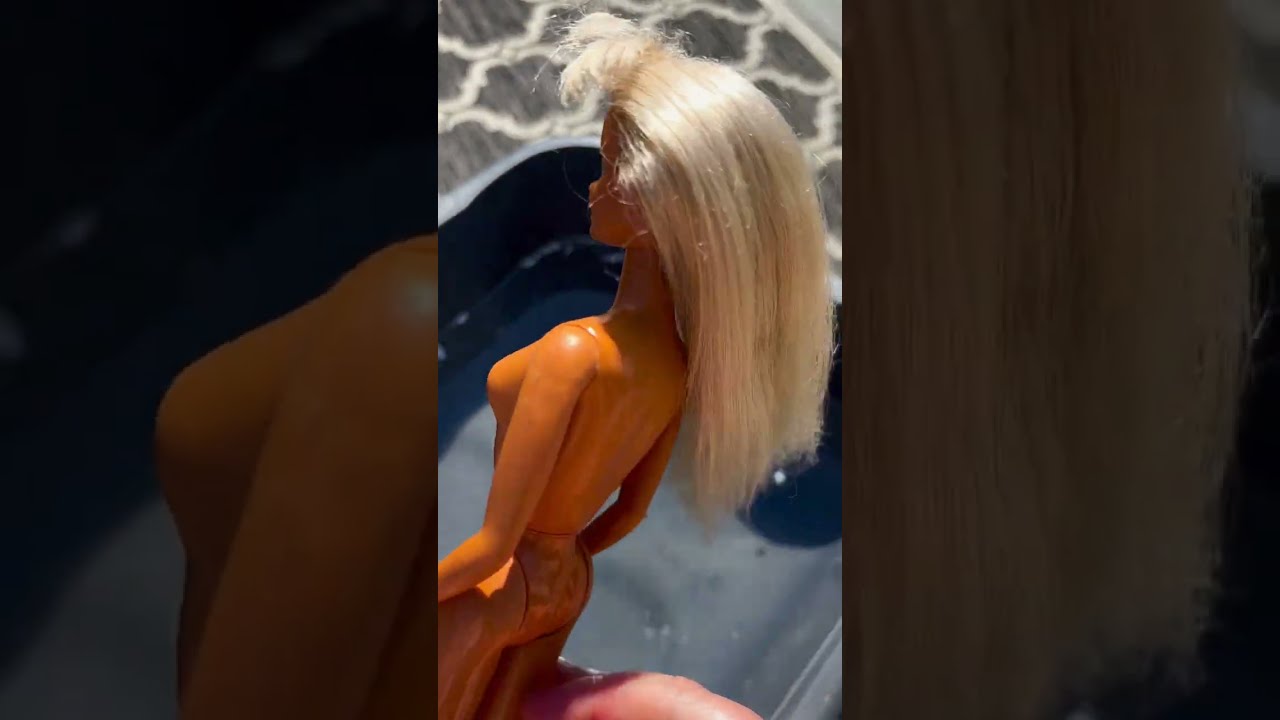 How to Restyle Doll Hair Crimped Edition (Barbie Beach Blast 1989)