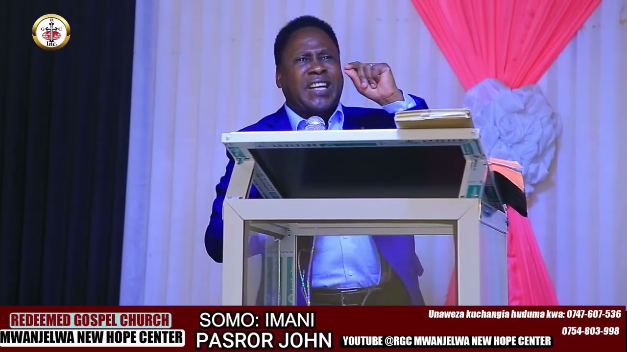 SOMO LA IMANI KWA WAKRISTO/ PASTOR JOHN KALIMWAYA MWANDONGA #redeemedgospelchurch #gospelmusic