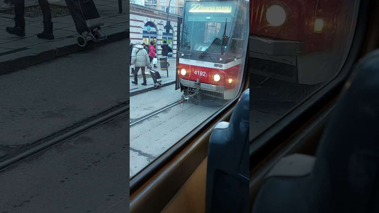 Riding a Tatra T6A5 tram with AWESOME sound in София (Sofia), Bulgaria
