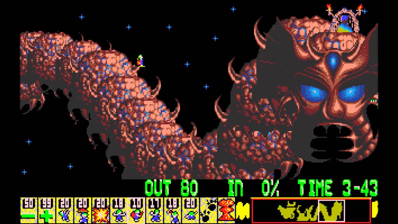 Lemmings (1993) - The 4 Promotional Levels - [PC; DOS] (CD-ROM Version)