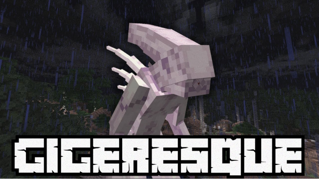 THE NEOMORPH AND SPOOKY XENOS - Gigeresque mod Minecraft