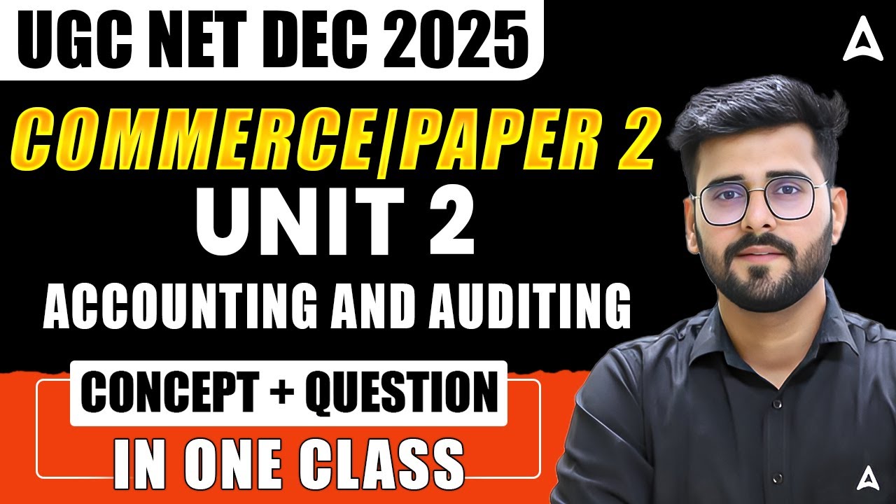UGC NET Commerce Unit 2 | UGC NET Commerce Accounting Previous Year Questions By Deepesh Sir