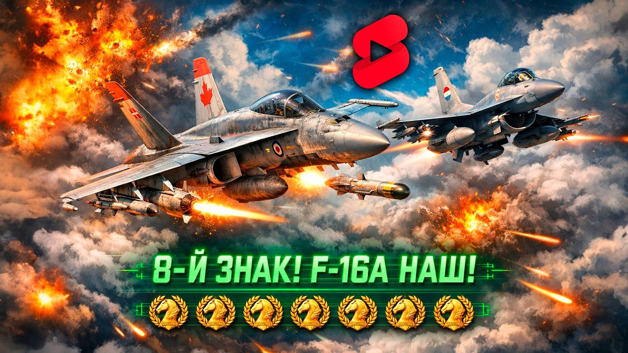 8-й Знак! F-16A Уже Почти Наш 🔥 Рабочая Лошадка War Thunder ТУТ