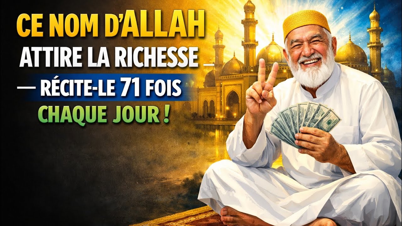 Ce nom d’ALLAH attire la richesse — récite-le 71 fois chaque jour !
