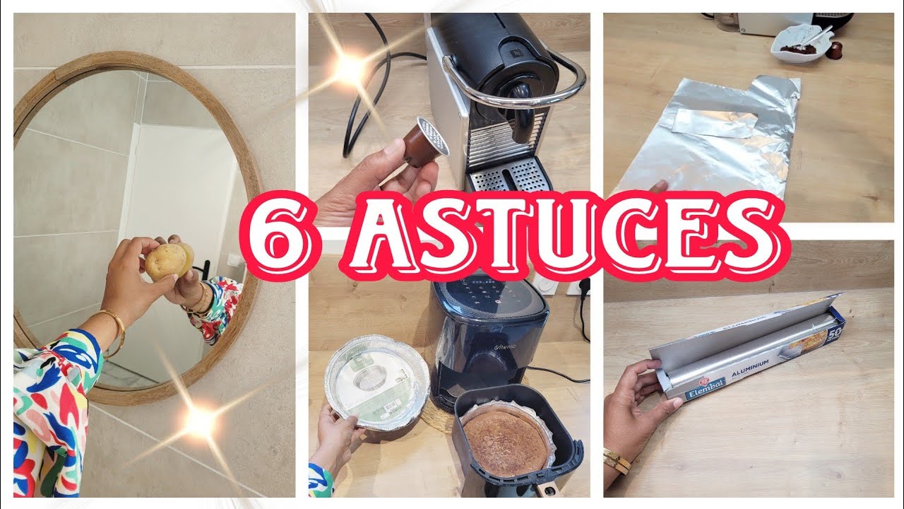6 ASTUCES A CONNAÎTRE ACTION #astucesaconnaitre #astucesmenage #astuces  #astucesaction #action