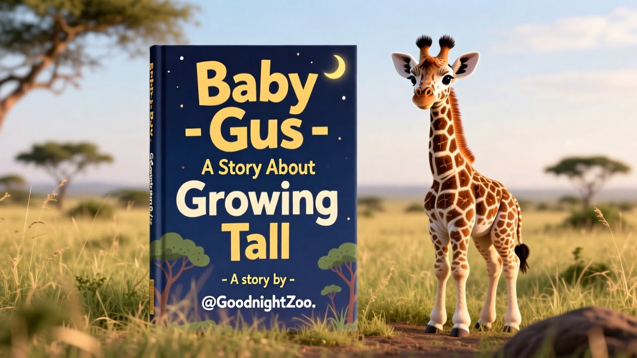 Baby Gus the Giraffe 🦒 | A Calm Bedtime Story | Teaches Healthy Habits - Diet, Exercise & Rest