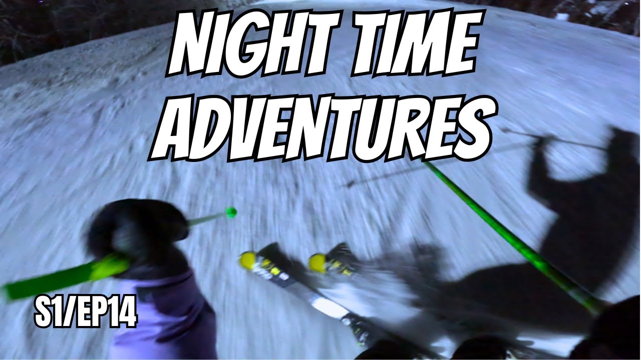 NIGHT TIME SKIING AT BLUE MOUNTAIN ONTARIO