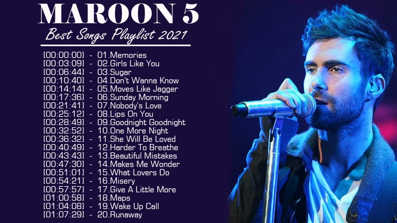 MAROON5 Greatest Hits Full Album   Best Songs Of MAROON5 Greatest Hits Full Album 2025