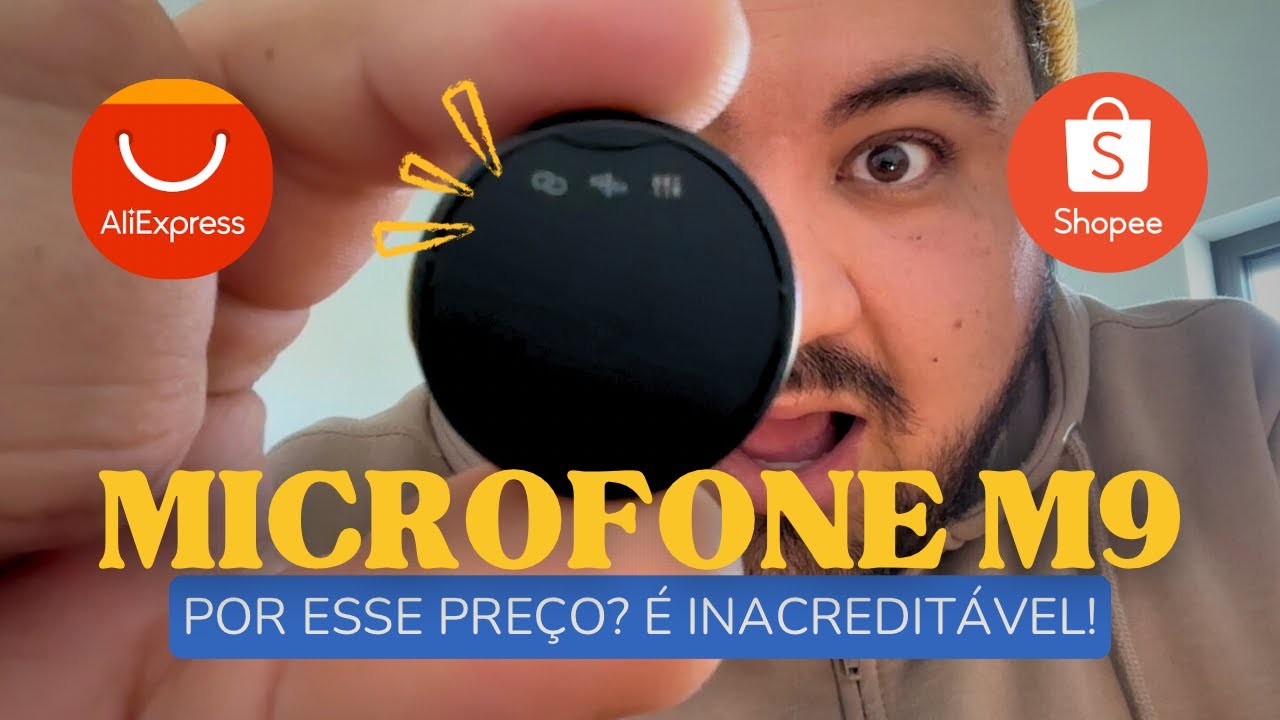 Microfone M9 para celular com melhor custo beneficio, pode acreditar!