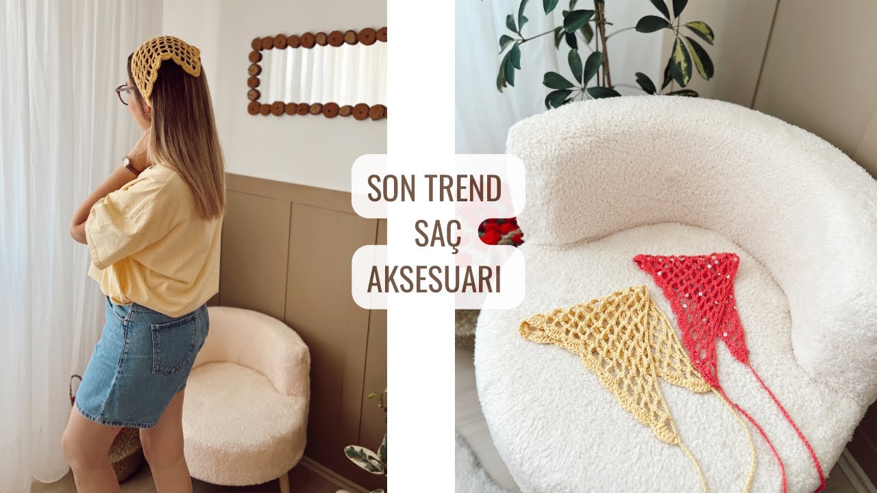 SON TREND 😍 FİLE SAÇ BANDI YAPIMI #crochet