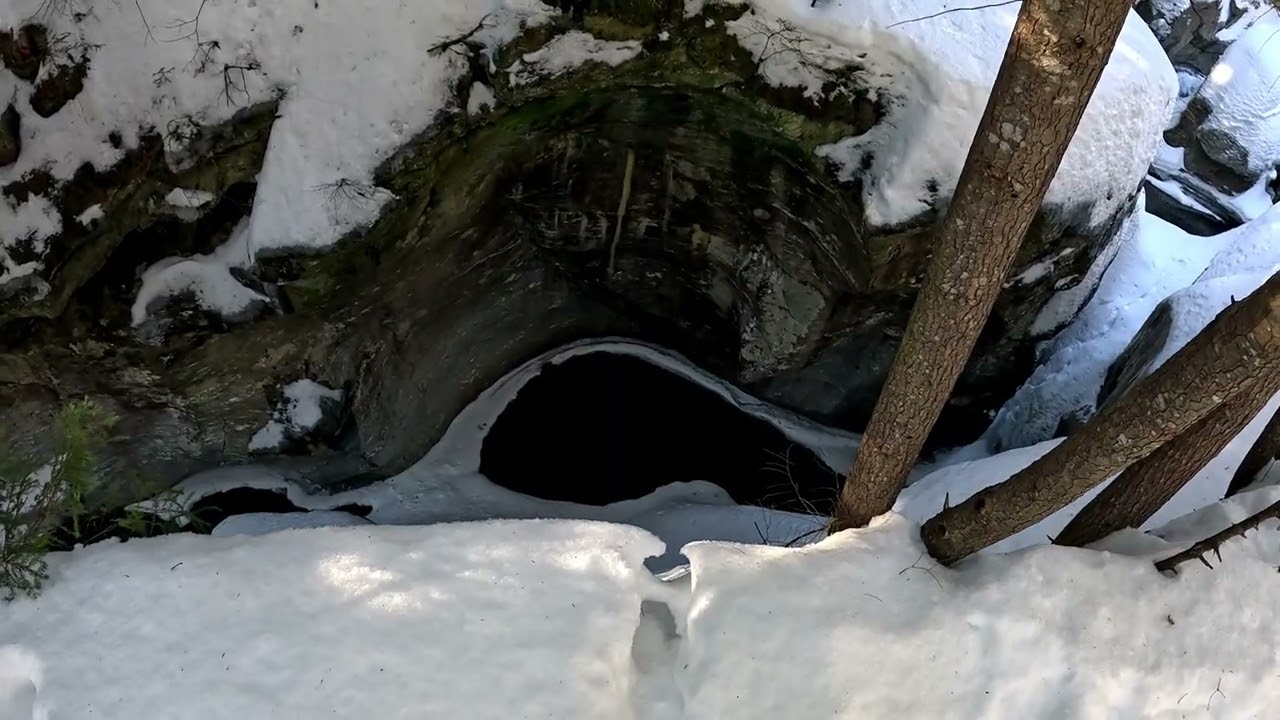 Stowe, Vermont - Bingham Falls in February