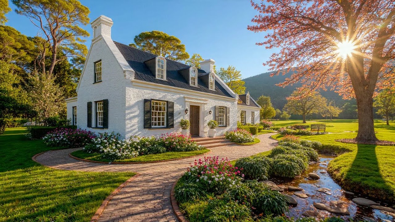 I Found the Most Charming White Brick Cottage in the Forest