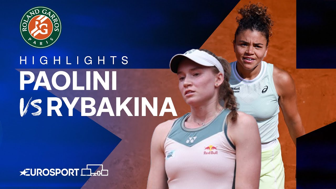 Jasmine Paolini vs Elena Rybakina | Quarter-Final | French Open 2024 Extended Highlights 🇫🇷